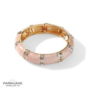 NWOT Park Lane Designer Inspired Bombshell Pink and Gold Bracelet